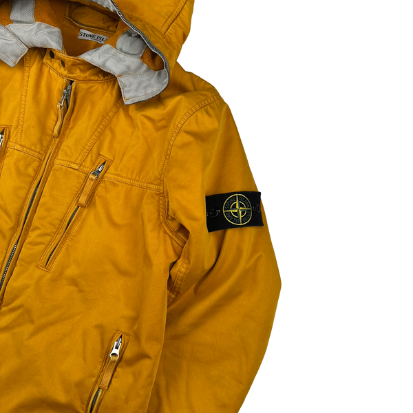 Stone Island Orange 2010 Raso Gommato Jacket - Medium