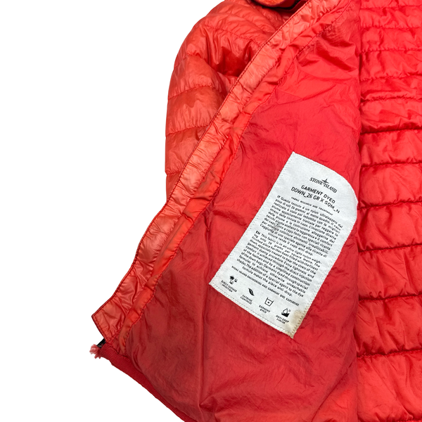 Stone Island 2016 Red Garment Dyed Puffer Jacket - Medium