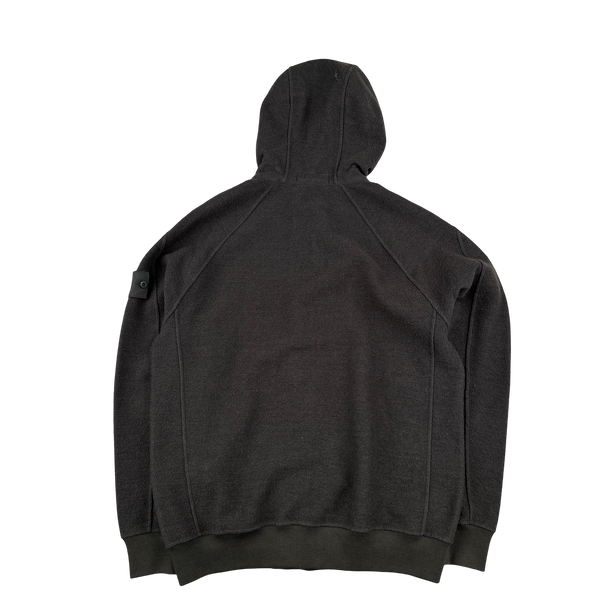 Stone Island 2020 Grey Ghost Piece Wool Hooded Jumper - Medium