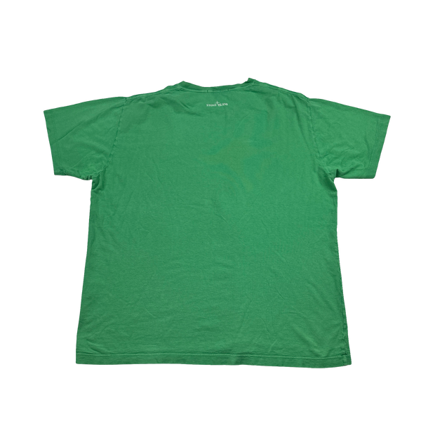 Stone Island Green Graphic Print T Shirt - 3XL