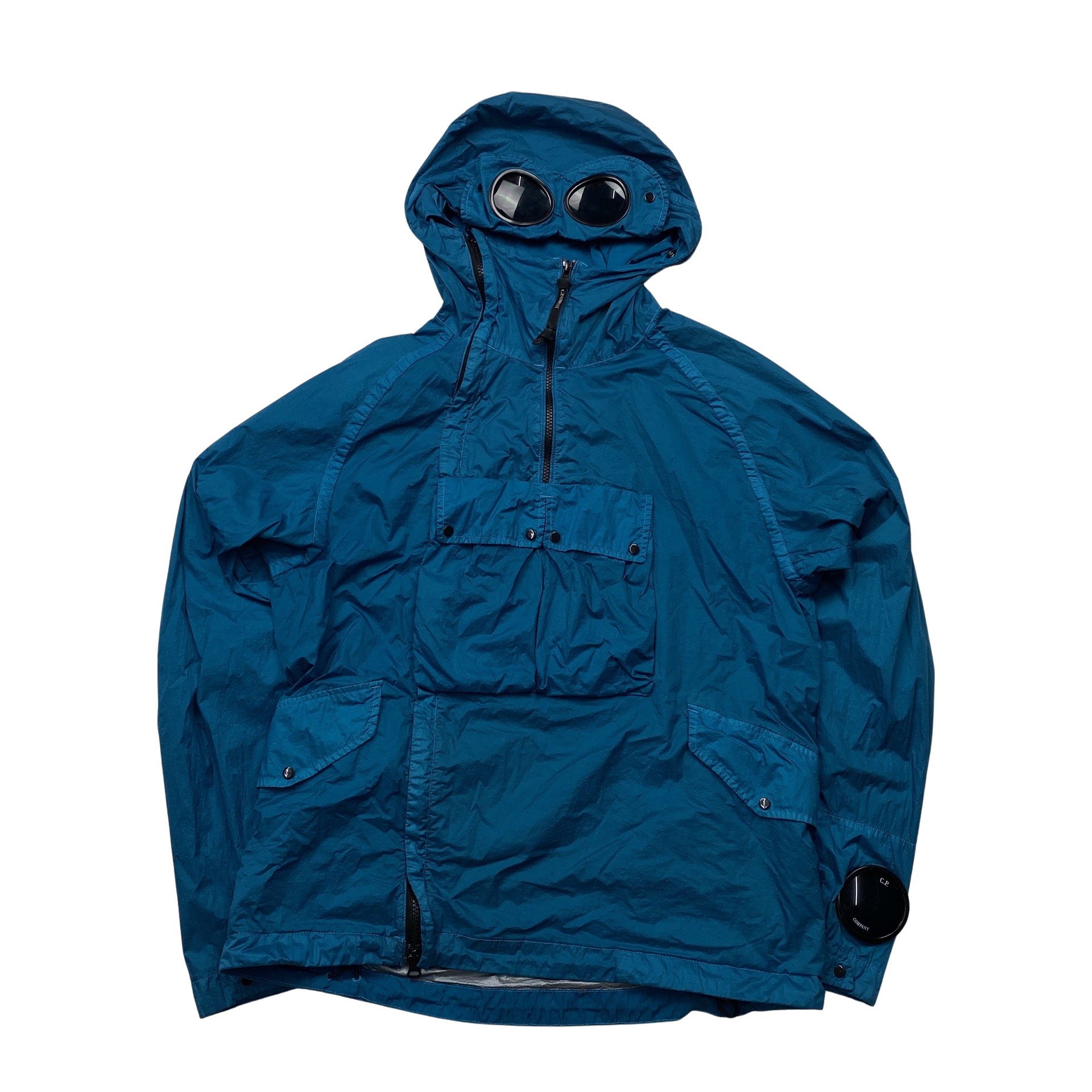 CP Company Blue Nyfoil Goggle Jacket Medium Mat s Island