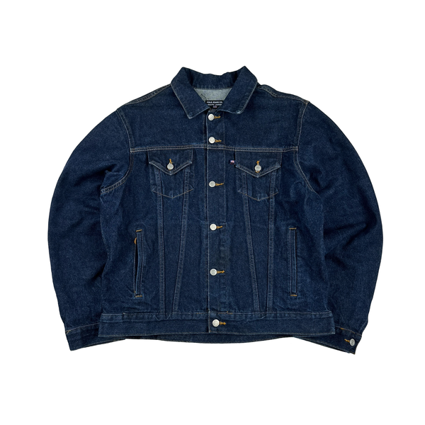 Ralph Lauren Polo Jeans Heavyweight Dark Wash Denim Jacket - Large