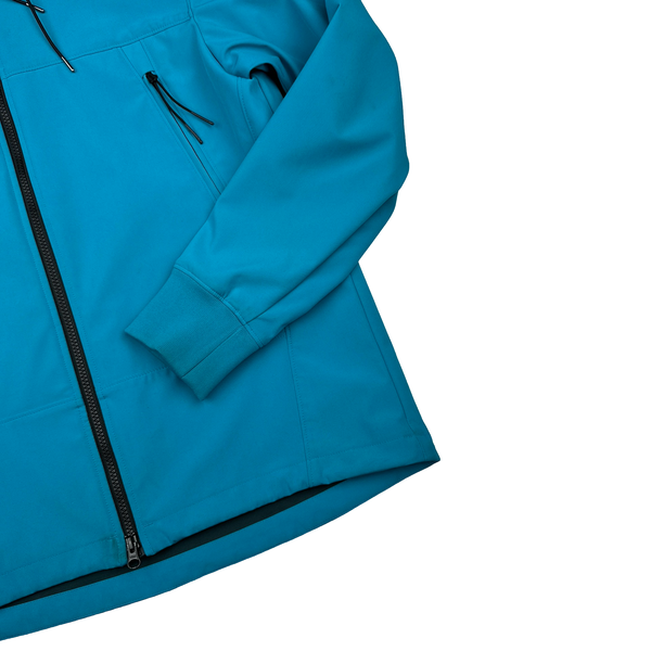 CP Company Blue Soft Shell Goggle Jacket - Large