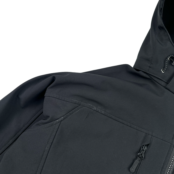 North Face Black Flight Series Soft Shell Hooded Jacket - Large