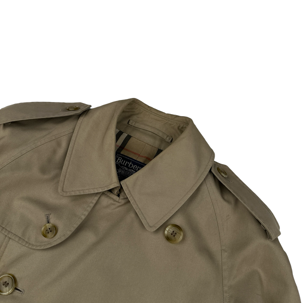 Burberry Nova Check Lined Trench Coat - Medium