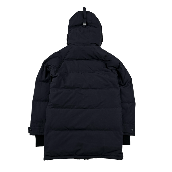 Canada Goose Navy Premium Down Emory Coyote Fur Parka Jacket - Small