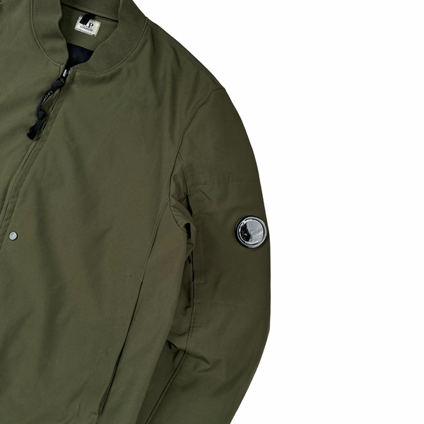 CP Company Khaki Soft Shell Bomber Jacket - Large