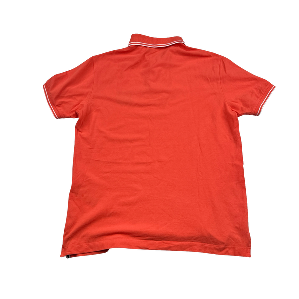 Stone Island 2018 Red Cotton Polo Shirt - Large