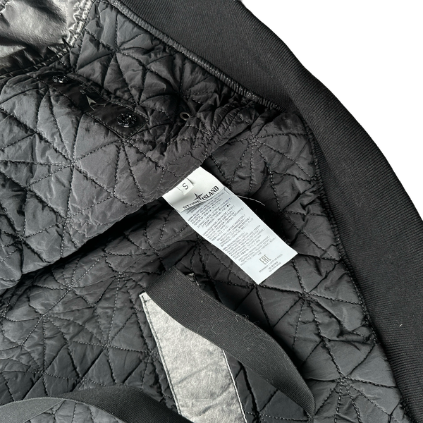 Stone Island 2018 Black Shadow Project Poly Hide 2L Bomber Jacket - Small