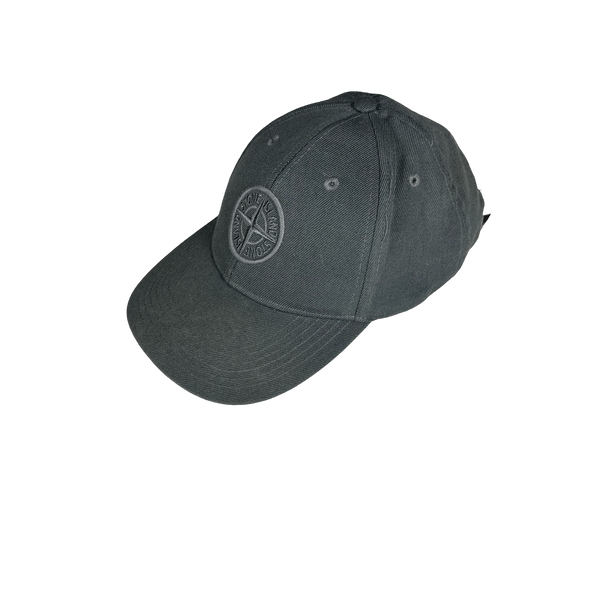 Stone Island Grey Embroidered Cap - Large