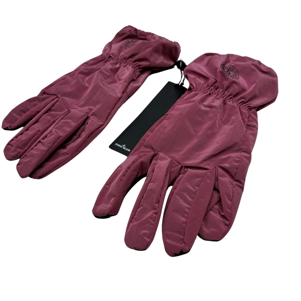 Stone Island Purple 2023 Nylon Metal Gloves