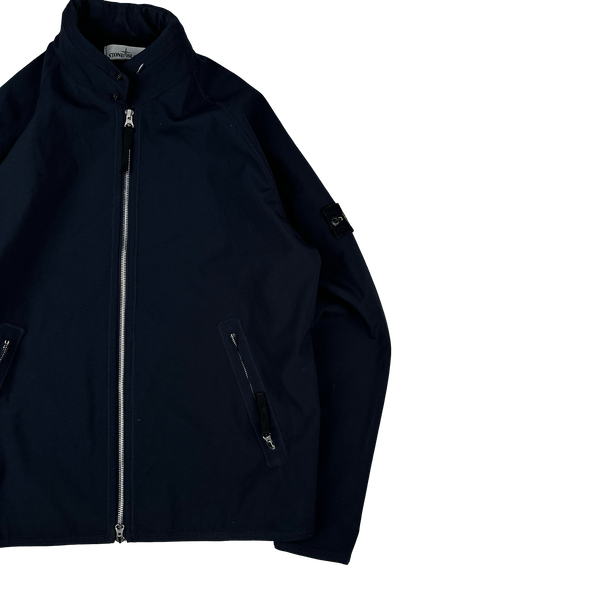 Stone Island 2018 Dark Navy Light Soft Shell R Jacket - Large