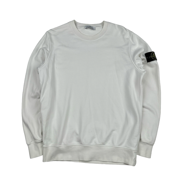 Stone Island 2021 White Crewneck Pullover Jumper - XL