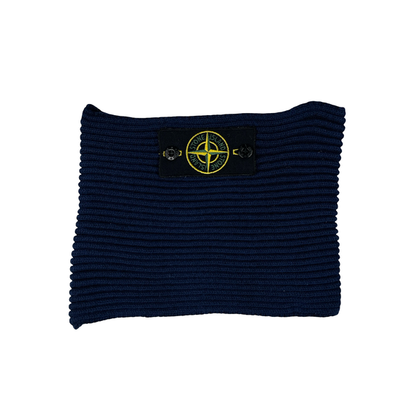 Stone Island 2011 Blue Ribbed Wool Snood