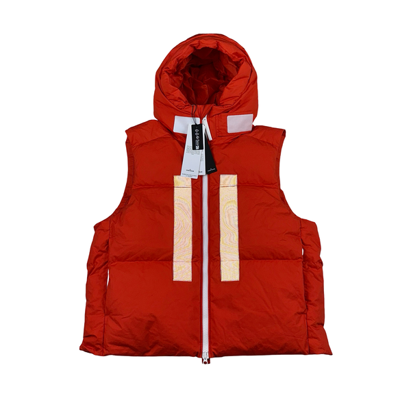 Stone Island 2023 Marina Rubber Wax Poplin Down Gilet - XL