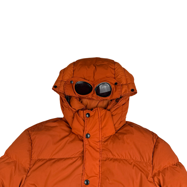 CP Company Orange Down Filled Nycra Puffer Jacket - Large