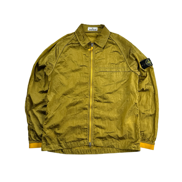 Stone island nylon metal overshirt yellow 2025