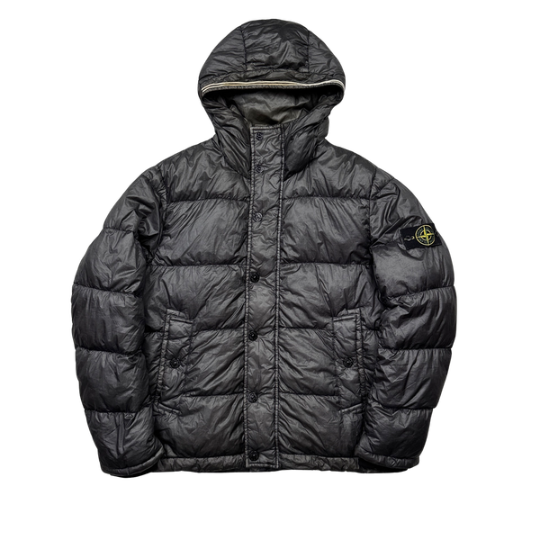 Stone Island 2014 Grey Garment Dyed Puffer Jacket - Large