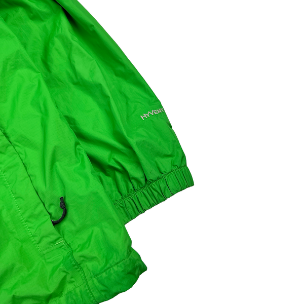 North Face Green HyVent Hooded Waterproof Jacket - XL