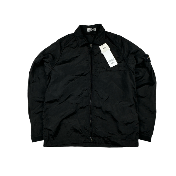 Stone Island 2022 Black Nylon Metal Overshirt - Medium