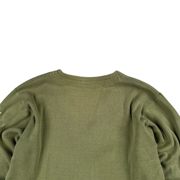 Stone Island Vintage 1999 Green V Neck Pullover Jumper - Medium