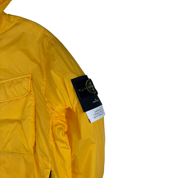 Stone Island 2022 Yellow Crinkle Primaloft Lined Jacket - XXL