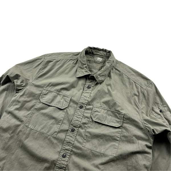 CP Company Green Button Up Overshirt - XL