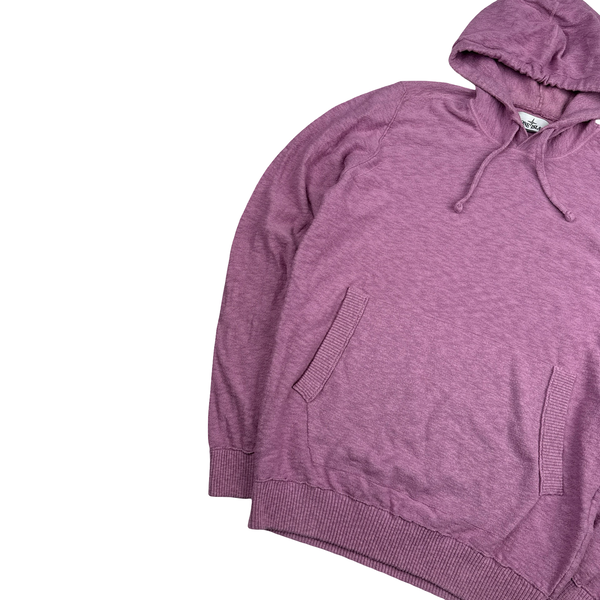 Stone Island 2020 Pink Knit Hoodie - Medium