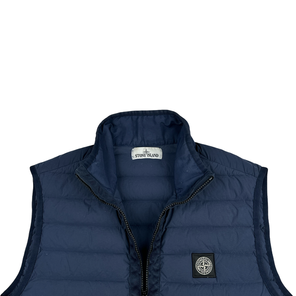 Stone Island 2020 Navy Down Filled Gilet - Medium