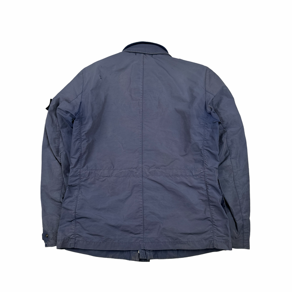 Stone Island Navy Micro Reps Multi Pocket Shield Jacket - Large