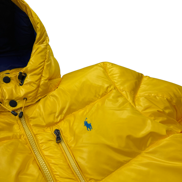 Ralph Lauren Yellow Padded Down Puffer Jacket - Large