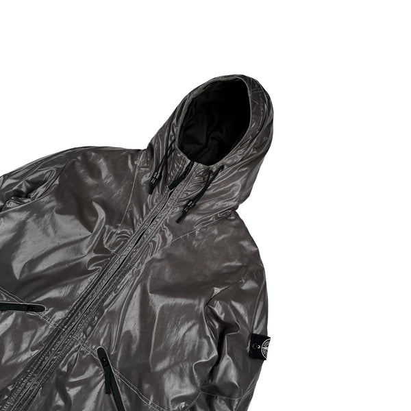 Stone Island 2009 Khaki Colour Changing Ice Jacket -XL