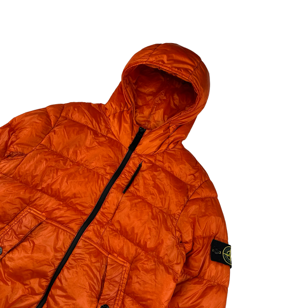 Stone Island 2015 Red Garment Dyed Puffer Jacket - Medium