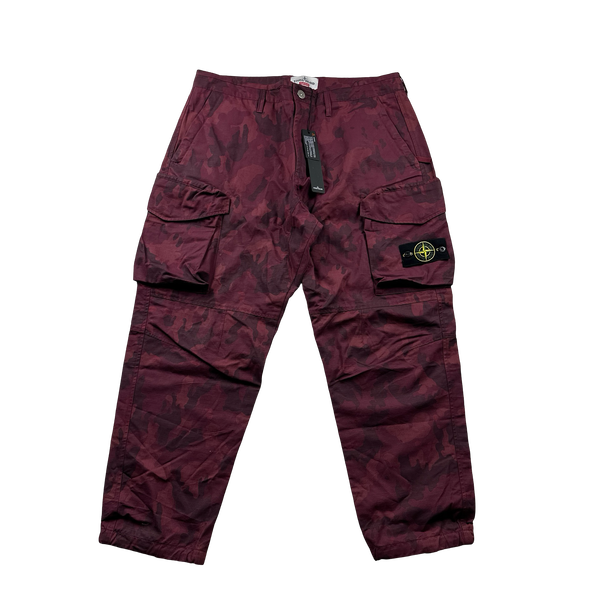 Stone Island x Supreme 2022 Ice Camo Cargo Trousers - 36"