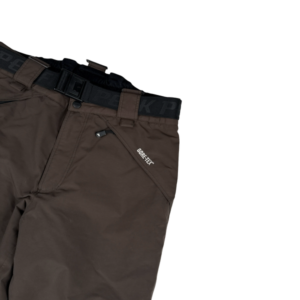 Peak Performance Brown Gore-Tex Fleece Lined Ski Trousers - Medium