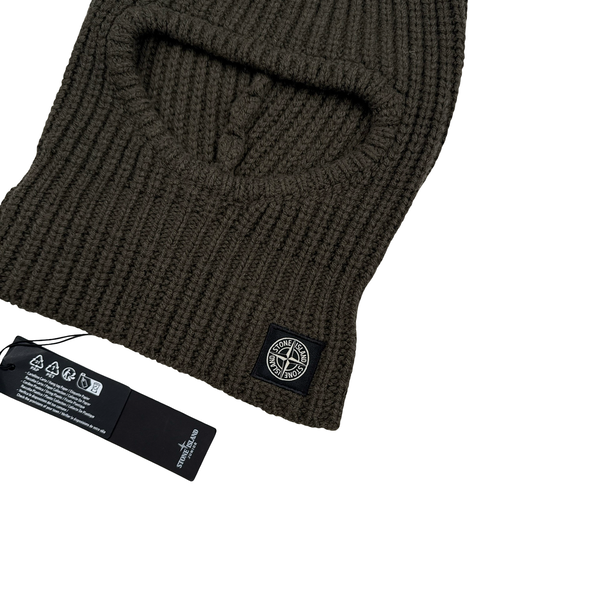 Stone Island 2023 Khaki Wool Balaclava