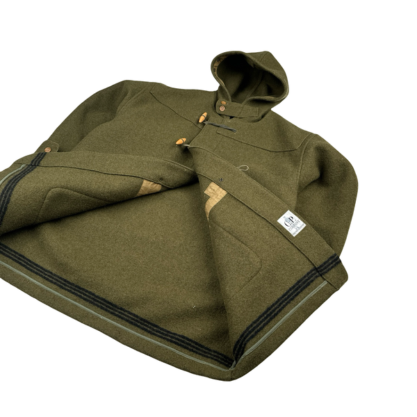 CP Company 80's Vintage Wool Montgomery Heavyweight Duffle Coat - Large