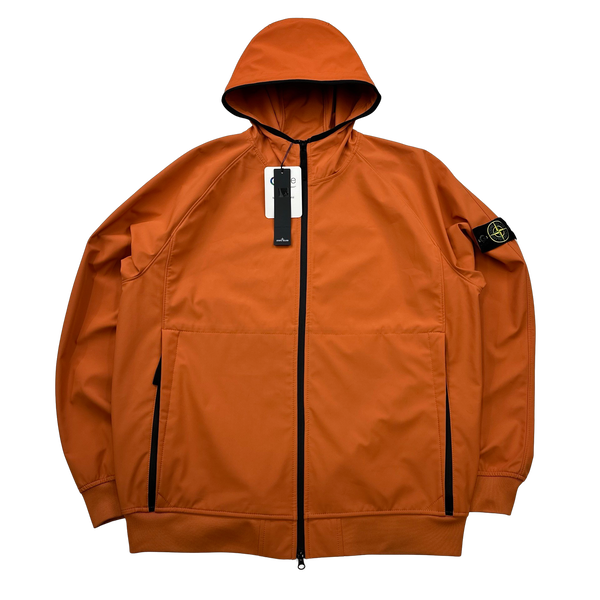 Stone Island 2023 Orange Light Soft Shell R eDye Technology Jacket XXL