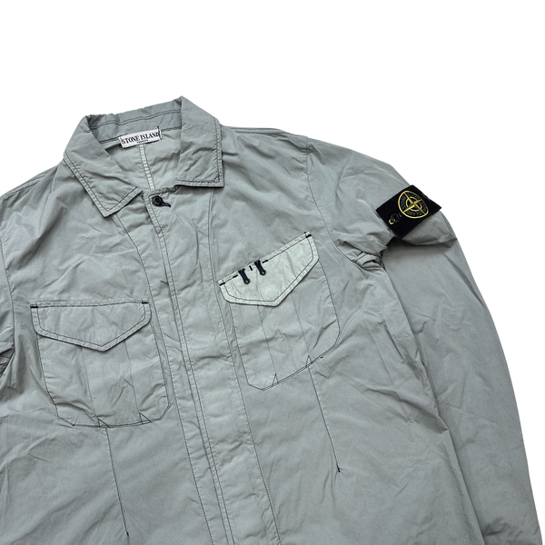 Stone Island 2008 Nylon Resin Coated Overshirt Jacket - Large
