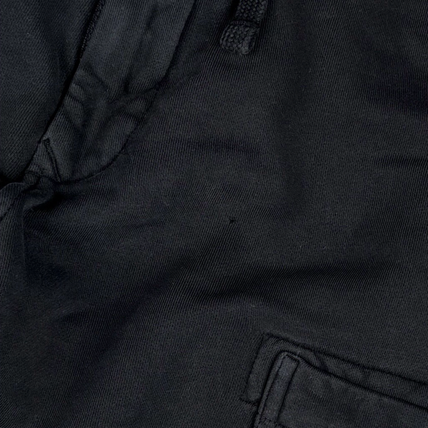 Stone Island Black Cotton Jogging Bottoms - Small