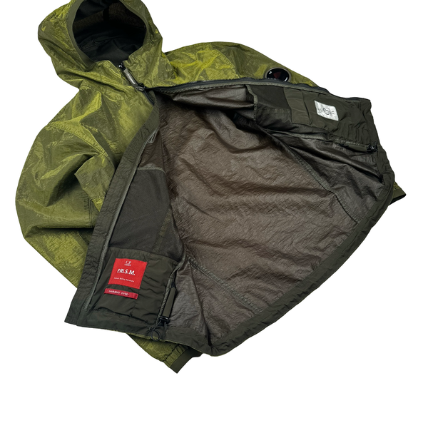 CP Company P.Ri.S.M Green Prismatic Ripstop Membrane Hooded Jacket - Medium