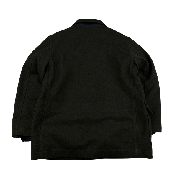 Stone Island 2008 Dark Green Wool Lined Dutch Rope Duffle Jacket - XL