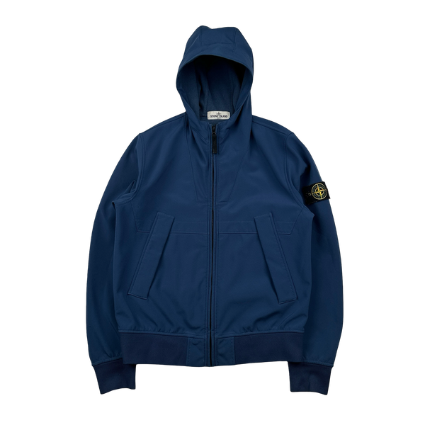 Stone Island 2013 Blue Soft Shell R Jacket - Large