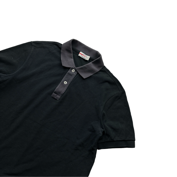 Prada Black Cotton Polo Shirt - Medium