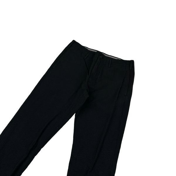 Stone Island 2019 Black Seesucker CO-TC Blazer Trousers Suit Set -  Small