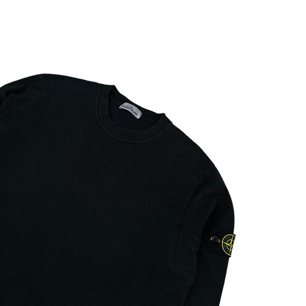 Stone Island 2014 Black Thick Cotton Crewneck Jumper - 3XL