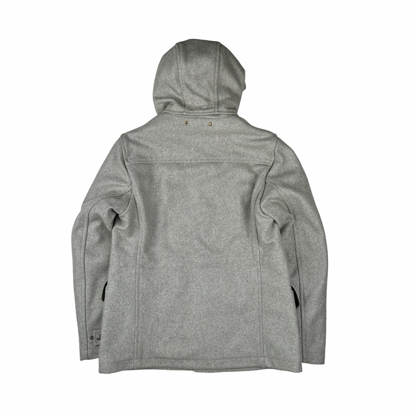 ジャケット・アウター C.P. Company Lana Wool Buttoned Jacket CP Company Thick Grey Lana Wool Detailed Buttoned Jacket - Large