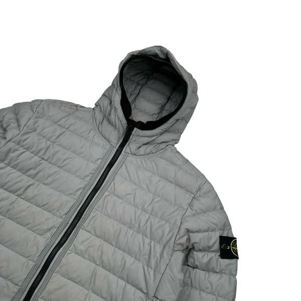 Stone Island 2021 Grey 0-Cotton R Nylon Tela Puffer Jacket - XL