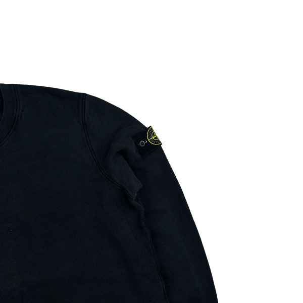 Stone Island 2020 Black Cotton Crewneck Sweatshirt - Medium
