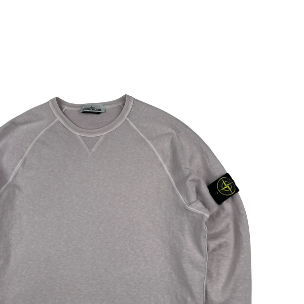 Stone Island 2022 Pink Lightweight Cotton Crewneck Jumper - Medium